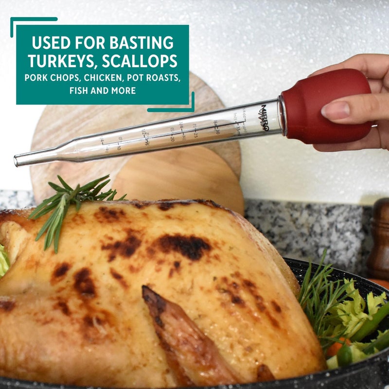 Mirro 10.5    Turkey Baster with Cleaning Brush Red, 10.5"", MIR-11313 - Image 5
